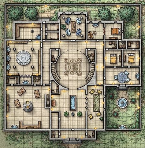 Fantasy city map, Tabletop rpg maps, Building map