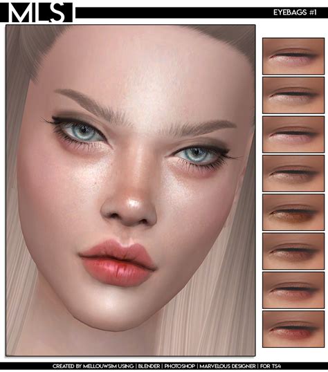 Eyebags #1 | TS4 PATREON 8 Swatches Found In Skin... : MELLOUWSIM