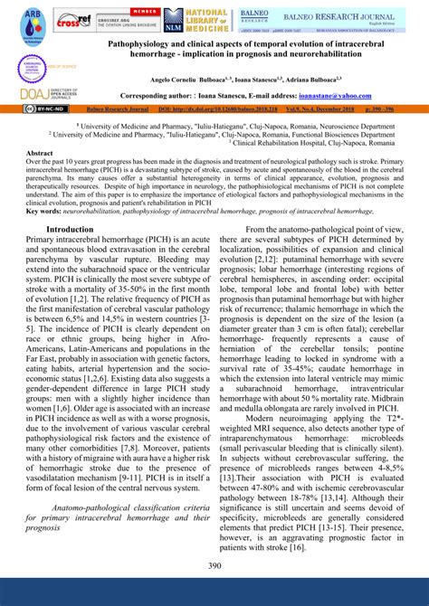 (PDF) Pathophysiology and clinical aspects of temporal evolution of ...