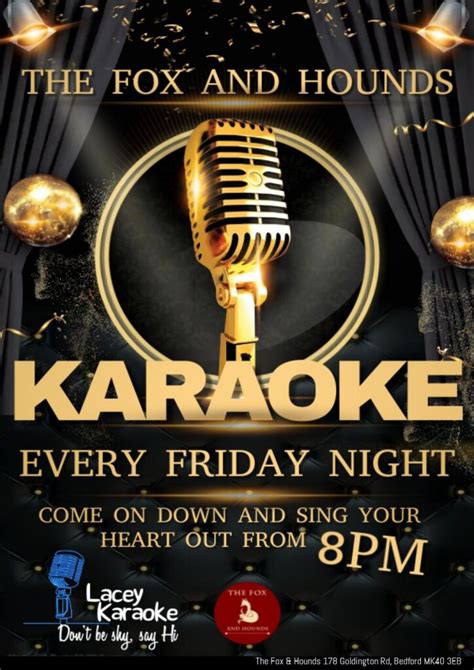 Karaoke Fridays @ Fox & Hounds Bedford | Fox & Hounds, Bedford