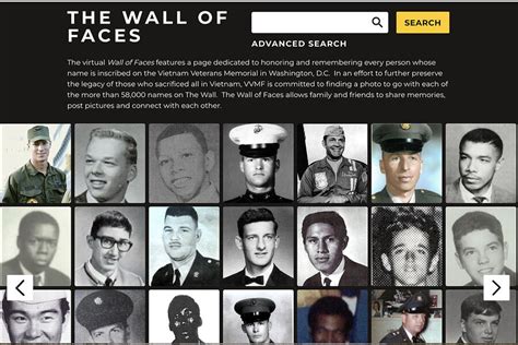 More than names: Vietnam Memorial now has online ‘Wall of Faces’ - CSMonitor.com