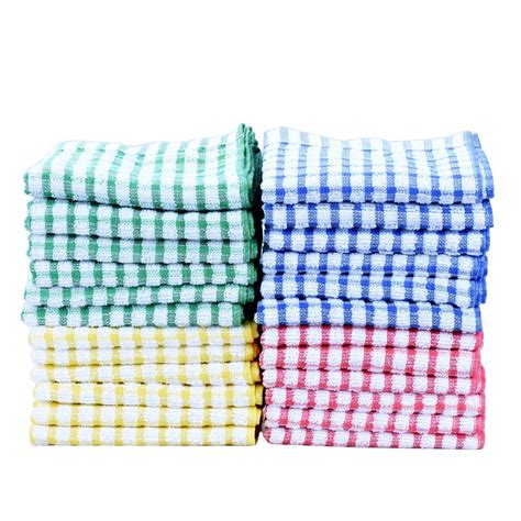 Dish Towels Bulk Kitchen Towels 100 Cotton Kitchen Dish-Cloths Scrubbing Dishclo - Towels ...