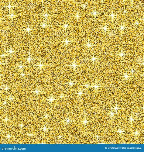 Gold Shine Glitter Vector Background, Yellow Sparkle Abstract Seamless ...