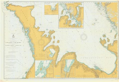 Lake Huron - East End - Georgian Bay Historical Map 1903 – Nautical ...