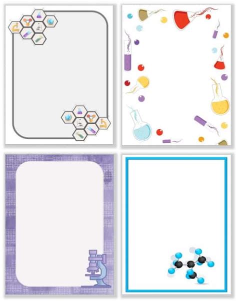 Science Border | Free Instant Download | Customizable