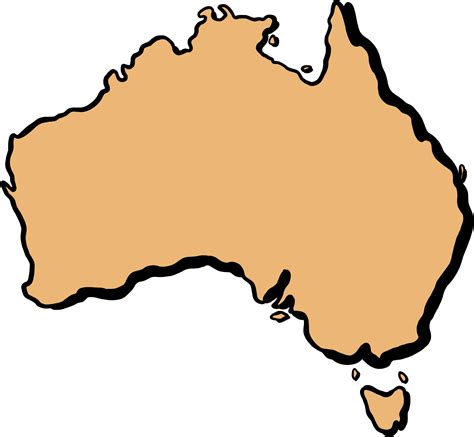 doodle freehand drawing of australia map. 12037965 PNG