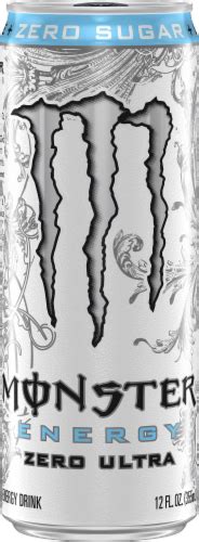 Monster Zero Ultra Zero Sugar Energy Drink, 12 fl oz - King Soopers