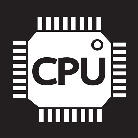 CPU icon symbol sign 649726 Vector Art at Vecteezy