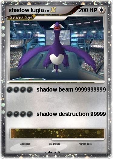 Pokémon shadow lugia 994 994 - shadow beam 9999999999 - My Pokemon Card