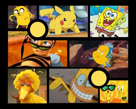 20 Iconic Yellow Cartoon Characters