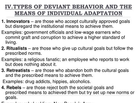 Deviant behavior