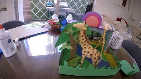 Giraffe Diorama - YouTube