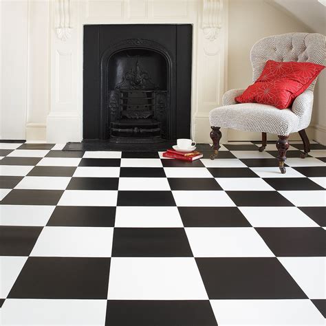 Rhino Classic Echiquier Black/White Chequered Vinyl Flooring | Vinyl flooring, Vinyl flooring ...