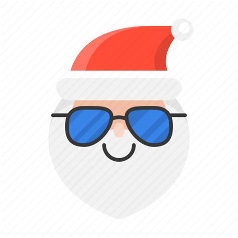 Avartar, emoji, glasses, santa, santa claus, smile icon - Download on Iconfinder