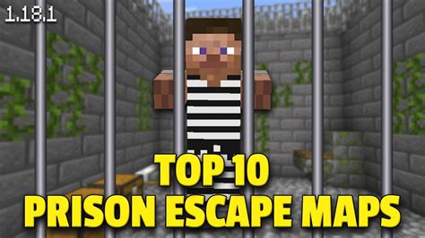 TOP 10 Prison Escape Maps For Minecraft | Free Download | Java/Pocket Edition - YouTube