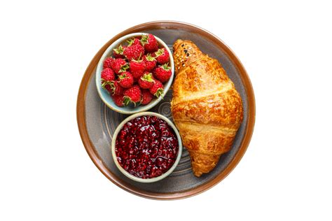 Breakfast croissant with fruit isolated on a transparent background 21949841 PNG