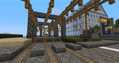 railroad station / railroad crossing Minecraft Project