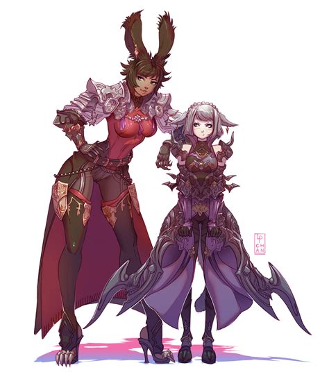 ArtStation - FFXIV Viera and Miqote