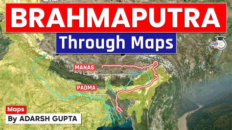 Brahmaputra River System Through Map | Tributaries of Brahmaputra ...