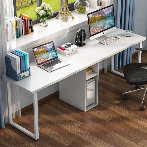 Ideal double length desk that will impress you | Desk for two, Home desk, Home office furniture