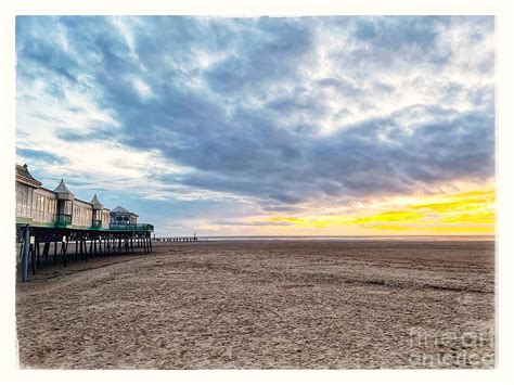 St Annes Pier Sunset Photograph by Art Hounds - Pixels