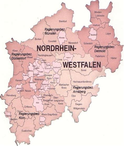 blushempo: Nordrhein-Westfalen Map