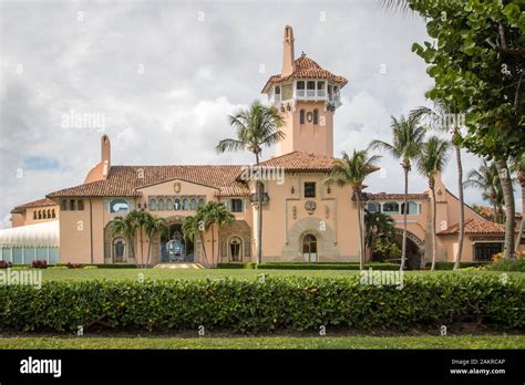 Private Club Mar-a-Lago, estate of Donald Trump, Palm Beach, Florida ...