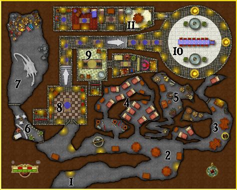 Fantasy Dungeon Map #4 - Free Fantasy Maps