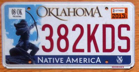 2013 Oklahoma vg-ex | Automobile License Plate Store: Collectible ...