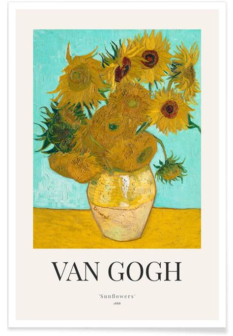 Van Gogh - Vase with Twelve Sunflowers (1889) Poster | JUNIQE