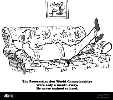 Procrastination Cartoon High Resolution Stock Photography and Images - Alamy