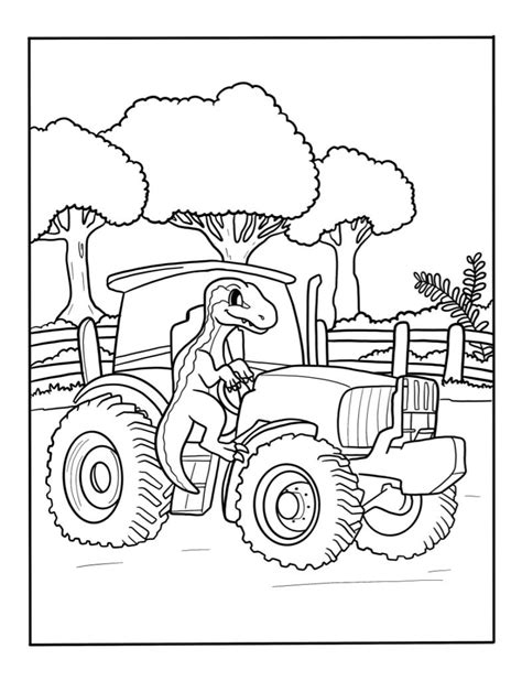 Printable Tractor Coloring Pages