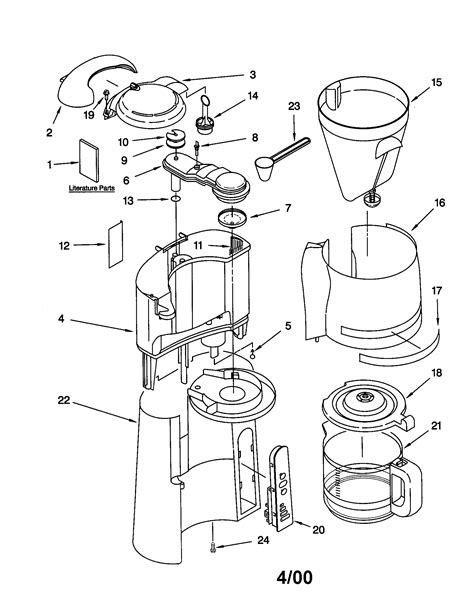 Keurig K Cafe Parts Diagram