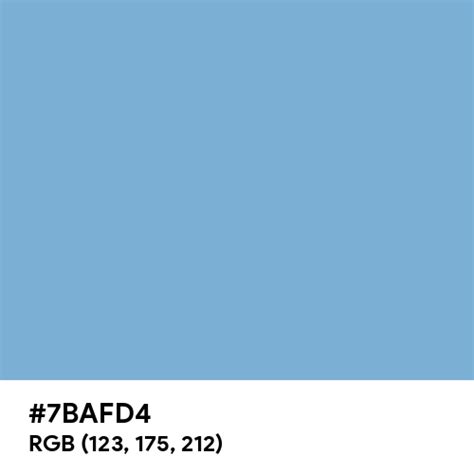 Carolina Blue color hex code is #7BAFD4