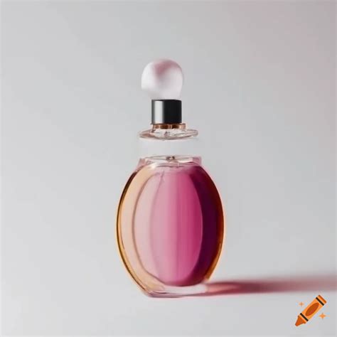 Minimalistic perfume bottles on white background