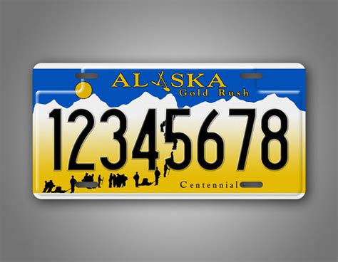 Personalized "Gold Rush" Alaska State Custom License Plate ...