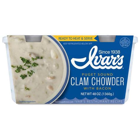 Ivar’s - Clam Chowder with Bacon - Serves over 5 - Gourmet Kitchn