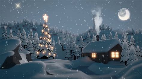 BEST 🏆 Christmas Snow Scene Snow Screensaver Ambience 4K winter ...