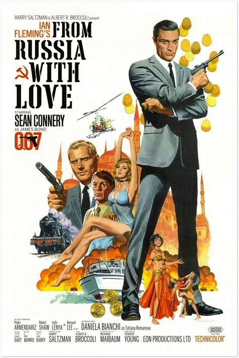 From Russia with Love - James Bond 007 Movie Poster - Sean Connery - US ...