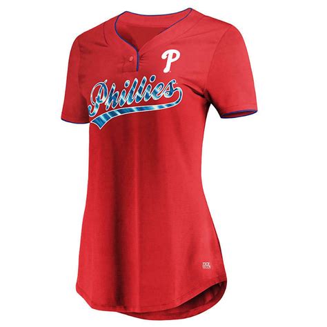 Philadelphia Phillies Women's Red Jersey Tee - Free Shipping! - NWT! #PhiladelphiaPhillies ...