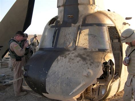 Boeing CH-47D Chinook helicopter 87-00102 accident photographs.