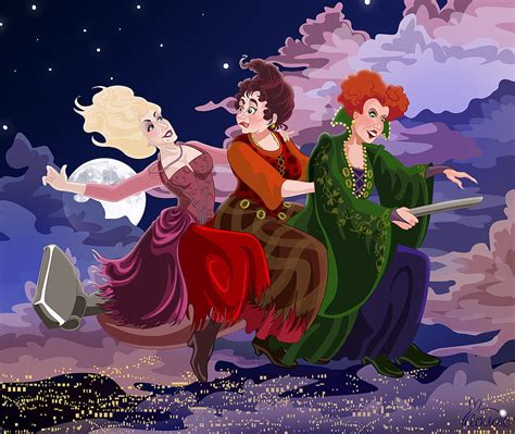 Winifred, Mary and Sarah the Sanderson Sisters Witches, Hocus Pocus HD ...