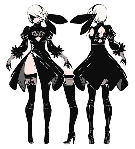 2B character concept art from NieR:Automata #art #artwork #illustration ...