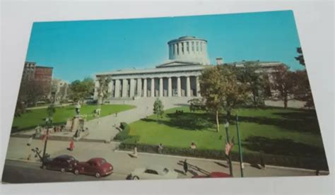 1960S POSTCARD STATE Capitol building & grounds Downtown Columbus Ohio old cars $3.93 - PicClick