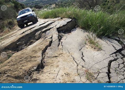 Broken Road Stock Photo - Image: 14358030