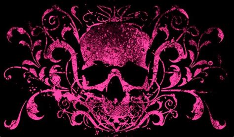 Pink Skull Wallpaper - WallpaperSafari