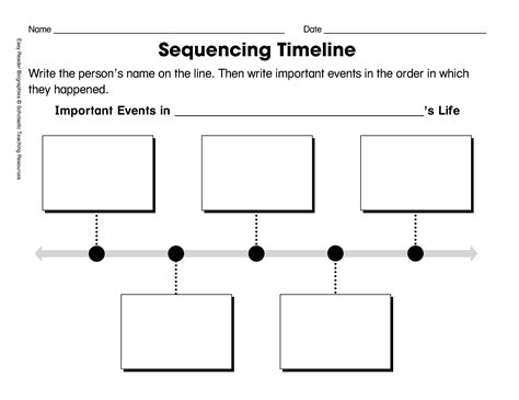 Free Printable Sequence Of Events Graphic Organizer - Free Printable