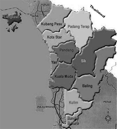 2 Map of Kedah (Kedah districts) | Download Scientific Diagram