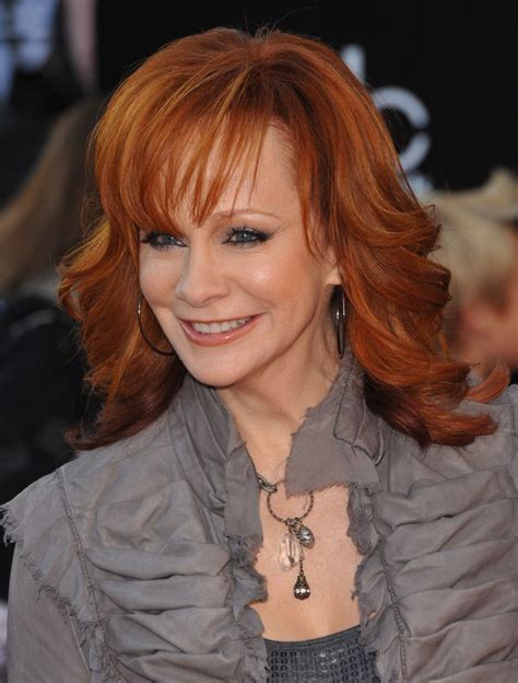 Reba McEntire's Long Chiseled Red Hair Wig - Rewigs.com