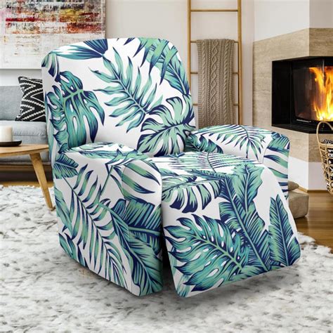 Pattern Tropical Palm Leaves Recliner Slipcover - JorJune